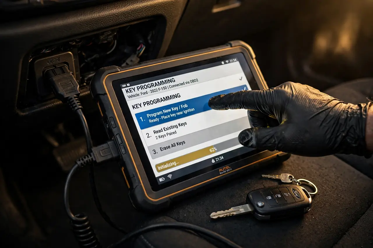Car key transponder programming